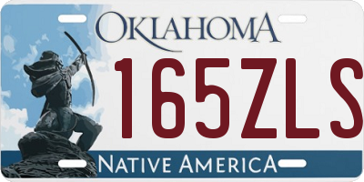 OK license plate 165ZLS