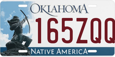 OK license plate 165ZQQ