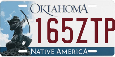OK license plate 165ZTP
