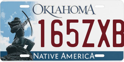 OK license plate 165ZXB