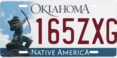 OK license plate 165ZXG