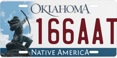 OK license plate 166AAT