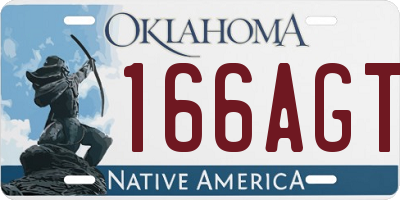 OK license plate 166AGT