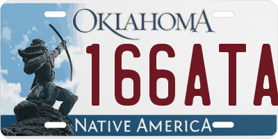 OK license plate 166ATA