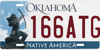 OK license plate 166ATG