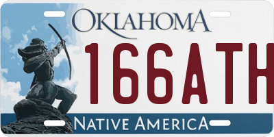 OK license plate 166ATH