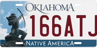 OK license plate 166ATJ