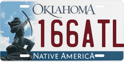 OK license plate 166ATL
