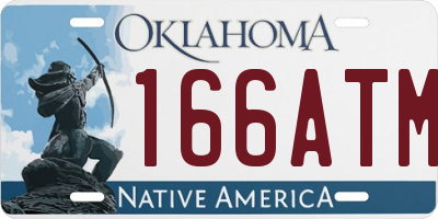 OK license plate 166ATM