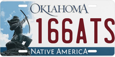 OK license plate 166ATS