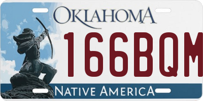 OK license plate 166BQM