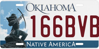 OK license plate 166BVB