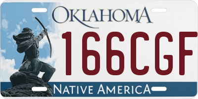OK license plate 166CGF