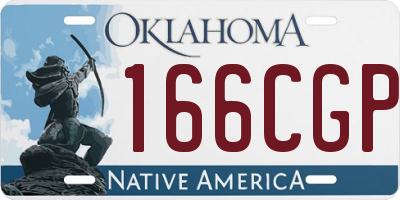 OK license plate 166CGP