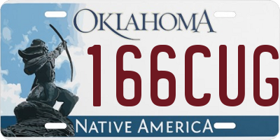 OK license plate 166CUG