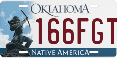 OK license plate 166FGT