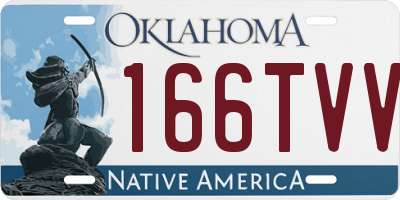 OK license plate 166TVV
