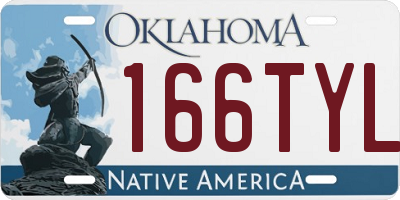 OK license plate 166TYL