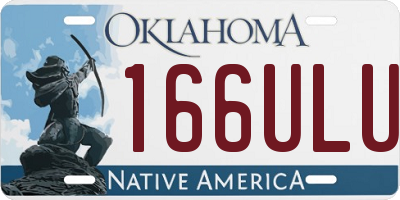 OK license plate 166ULU