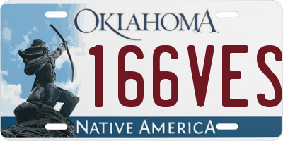 OK license plate 166VES
