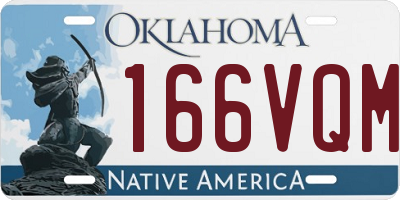 OK license plate 166VQM