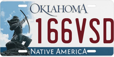 OK license plate 166VSD