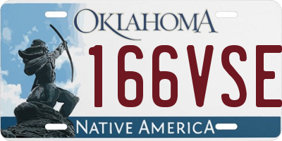 OK license plate 166VSE