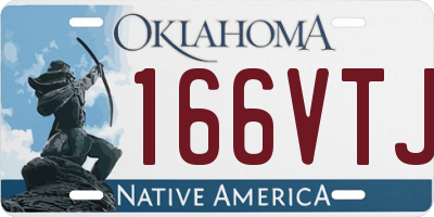 OK license plate 166VTJ