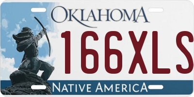 OK license plate 166XLS