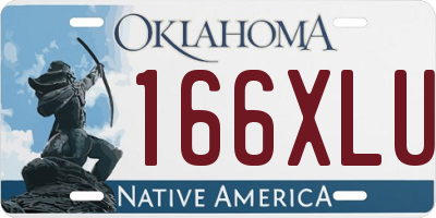 OK license plate 166XLU