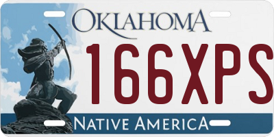 OK license plate 166XPS