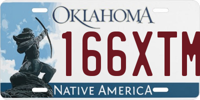 OK license plate 166XTM