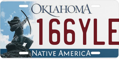 OK license plate 166YLE