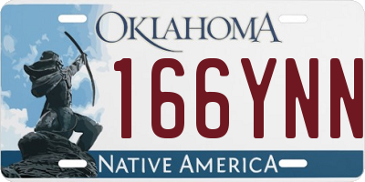 OK license plate 166YNN