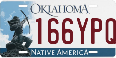 OK license plate 166YPQ