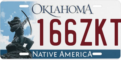 OK license plate 166ZKT