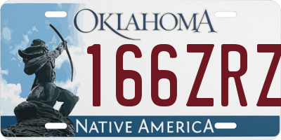 OK license plate 166ZRZ