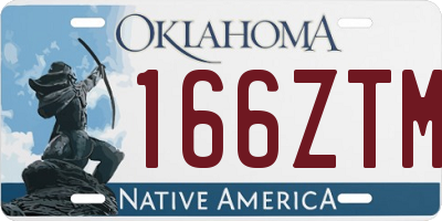 OK license plate 166ZTM