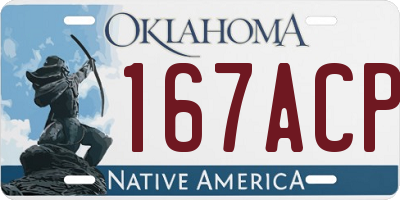 OK license plate 167ACP