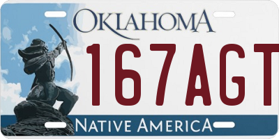 OK license plate 167AGT