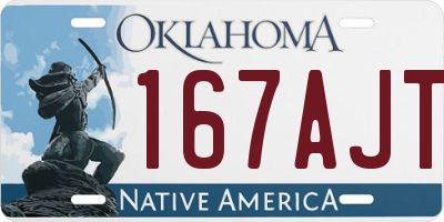 OK license plate 167AJT