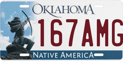 OK license plate 167AMG