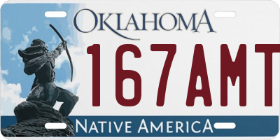 OK license plate 167AMT