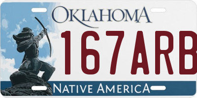 OK license plate 167ARB