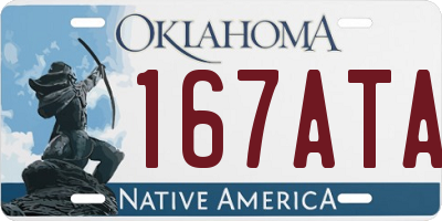 OK license plate 167ATA