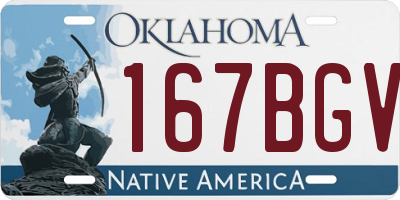 OK license plate 167BGV