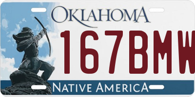 OK license plate 167BMW