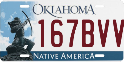 OK license plate 167BVV