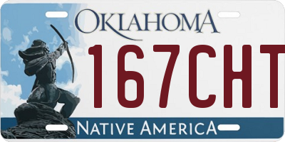 OK license plate 167CHT