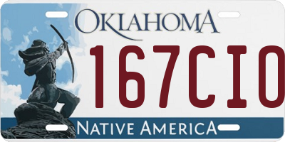 OK license plate 167CIO